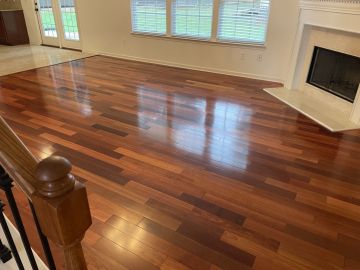 Wood floor cleaning by K&D Carpet & Cleaning Services