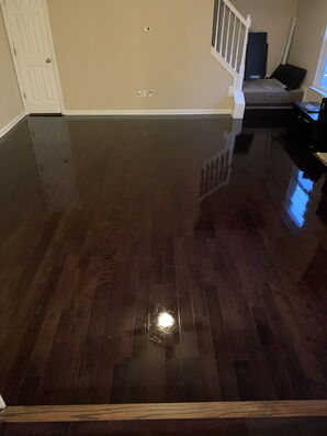 Before & After Deep Cleaning & Wax Removal Of Hardwood Floors In Douglasville, GA (2)